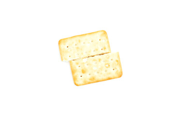 Cookies biscuit with milk cream isolated on white background, Sandwich Cookies milk flavor