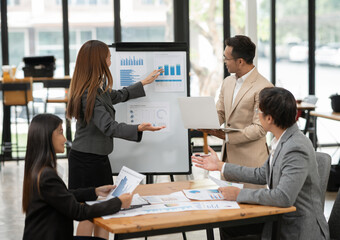 Asian business group Clap your hands to show your good genes.