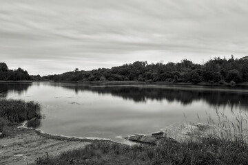 Glass looking water on a river