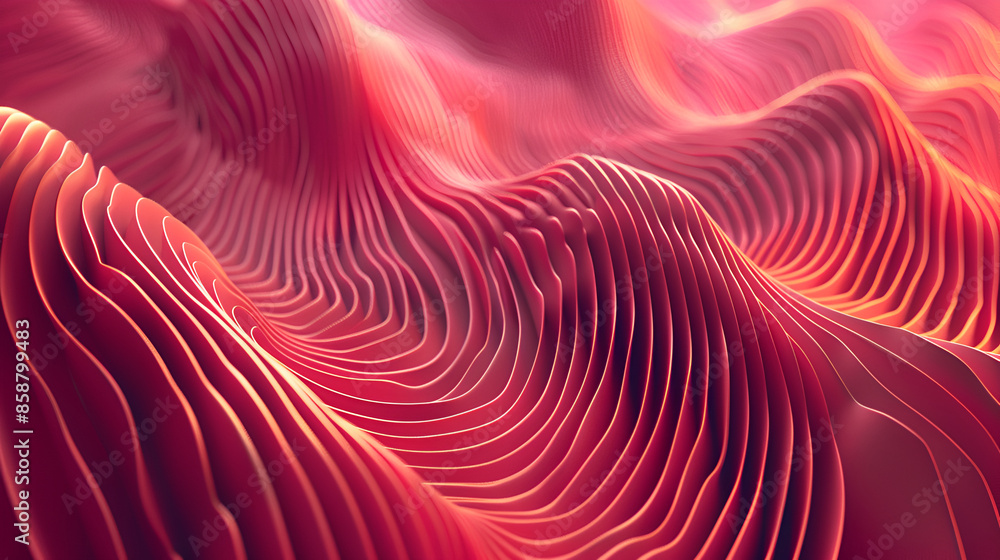 Aufkleber digital wave. moving particle effect, neon color. modern futuristic graphic design, glowing curve tr