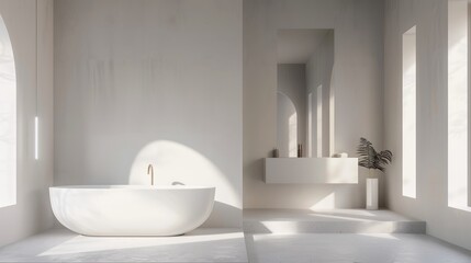 Clean white space with a large empty area and a smooth background.