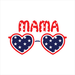 American Mama, 4th of July Sublimation Design 