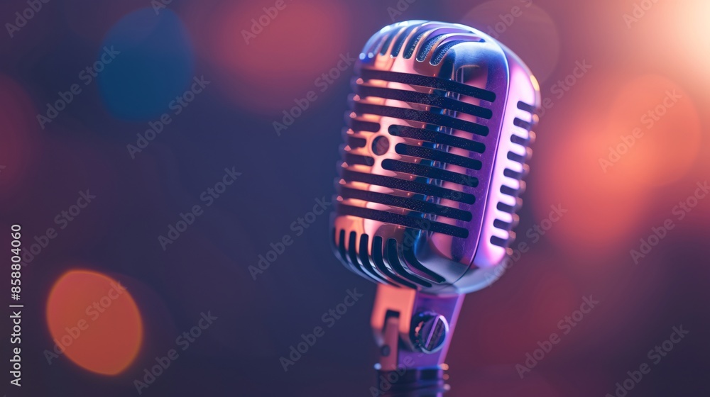 Aufkleber a microphone with a podcast icon is prominently displayed, representing its use in broadcasting and 