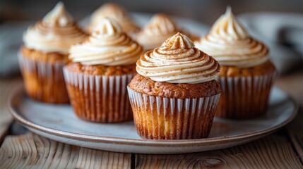 muffins on a plate HD 8K wallpaper Stock Photographic Image 