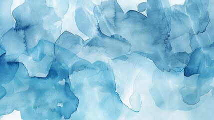 Naklejka premium Abstract light blue watercolor background with soft brush strokes and subtle gradients