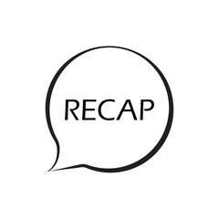 recap text on white background	