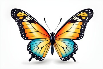 Fototapeta premium butterfly isolated on white