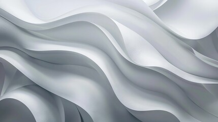 Fototapeta premium Abstract light gray geometric minimal background with futuristic paper texture