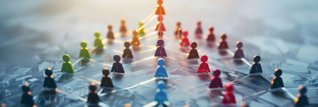 Conceptual Illustration of a Pyramid-Shaped Multilevel Marketing Structure