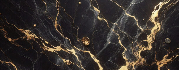 Black and gold marble texture design for cover book or brochure, poster, wallpaper background or realistic business and design artwork.