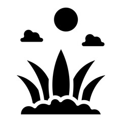 icon grass glyph