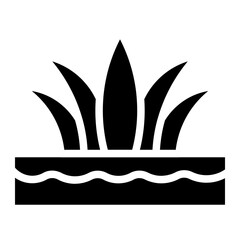 icon grass glyph