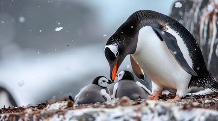 Eselspinguin (Antarktis) - Gentoo Penguin (Antarctica). 
