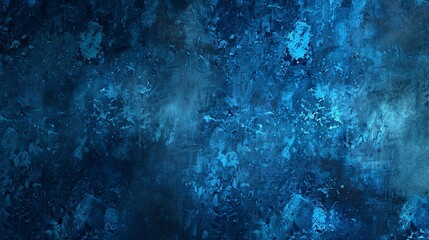 Obraz premium Textured blue grunge background with navy abstract pattern for design projects