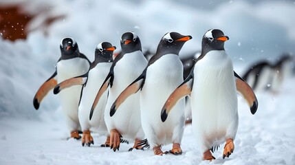 Obraz premium Eselspinguin (Antarktis) - Gentoo Penguin (Antarctica). 