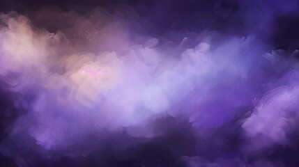 Abstract 3D particles illustration of purple-blue powdered texture with colored particles