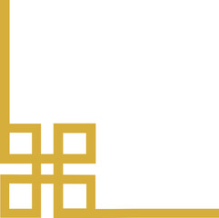 Fototapeta premium Chinese style retro corner pattern decoration 