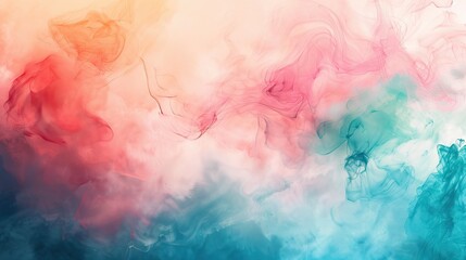 Fototapeta premium Abstract pastel colors blending in a soft cloud-like effect
