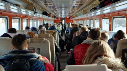 The excitement and anticipation in the train grew as we got closer and closer to the start of our crossborder journey.