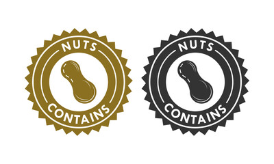 Contains nute logo template illustration. suitable for product label