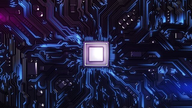 Computer Processors CPU. Motherboard digital chip. Tech science background. Computer motherboard CPU. Circuit board system chip core processor. Computer technology. Processors CPU. digital chip.