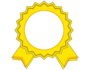 gold seal with ribbon