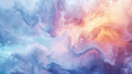 Abstract cloud-like pastel colors blending seamlessly in a stunning display of pinks, purples, and blues, creating a dreamy effect.