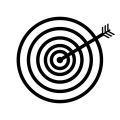 Target Icon. Goal or Focus Symbol.