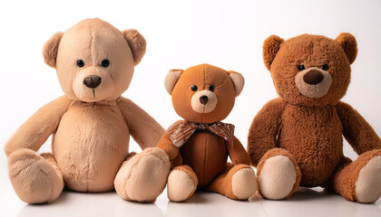 ぬいぐるみ テディベア おもちゃ かわいい 毛皮 クマ 白背景 子供 ソフト ラグジュアリー シンプル