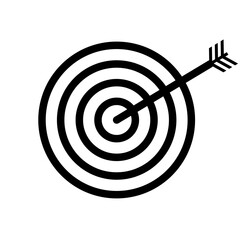 Target Icon. Goal or Focus Symbol.