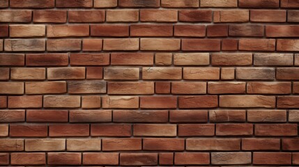 Obraz premium Brick flat wall with smooth brickwork texture.