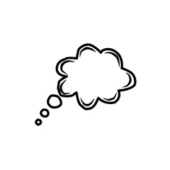 speech bubble line icon