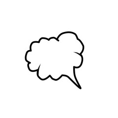 speech bubble line icon