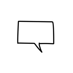 Naklejka premium speech bubble line icon