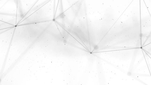 Wave of particles Futuristic dots wave 3d animation. Big data Abstract technology futuristic background plexus particle. connection lines dots. Business Medical, Science, Internet, Game 4K 5G. IoT