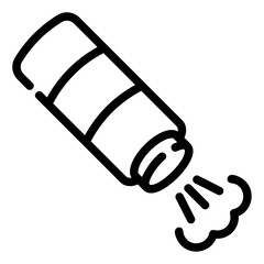 baby powder outline icon