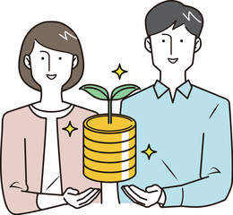 資産を育てる夫婦