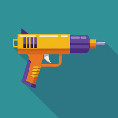 Glue pistol Flat illustration vector design 