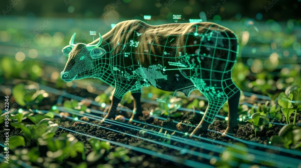 Poster a network of 5g sensors tracking not only soil and crop health but also animal behavior and movement