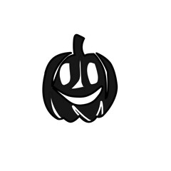 Halloween pumpkin silhouette icon