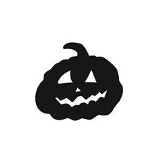 Halloween pumpkin silhouette icon