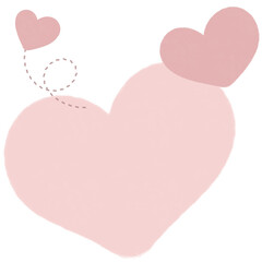 pink heart on a pink background