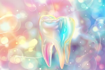 Obraz premium Abstract dental care background Generative Ai 
