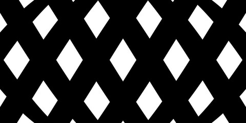 Black on white abstract seamless pattern background with geometric design