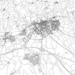 3D illustration of city and urban in Rothenburg ODT Germany	