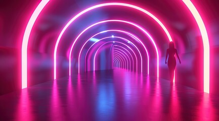 Obraz premium abstract light tunnel