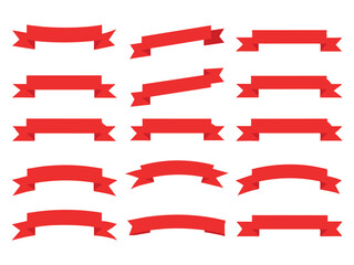 Obraz premium Eps Vintage Banner Ribbon Clipart Vector. Ribbons banner. Ribbon elements. Starburst label. Vintage. Modern simple ribbons collection. Vector illustration.