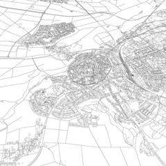 Fototapeta premium 3D illustration of city and urban in Nordlingen Germany