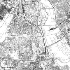 Naklejka premium 3D illustration of city and urban in New Delhi India