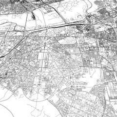 3D illustration of city and urban in New Delhi India